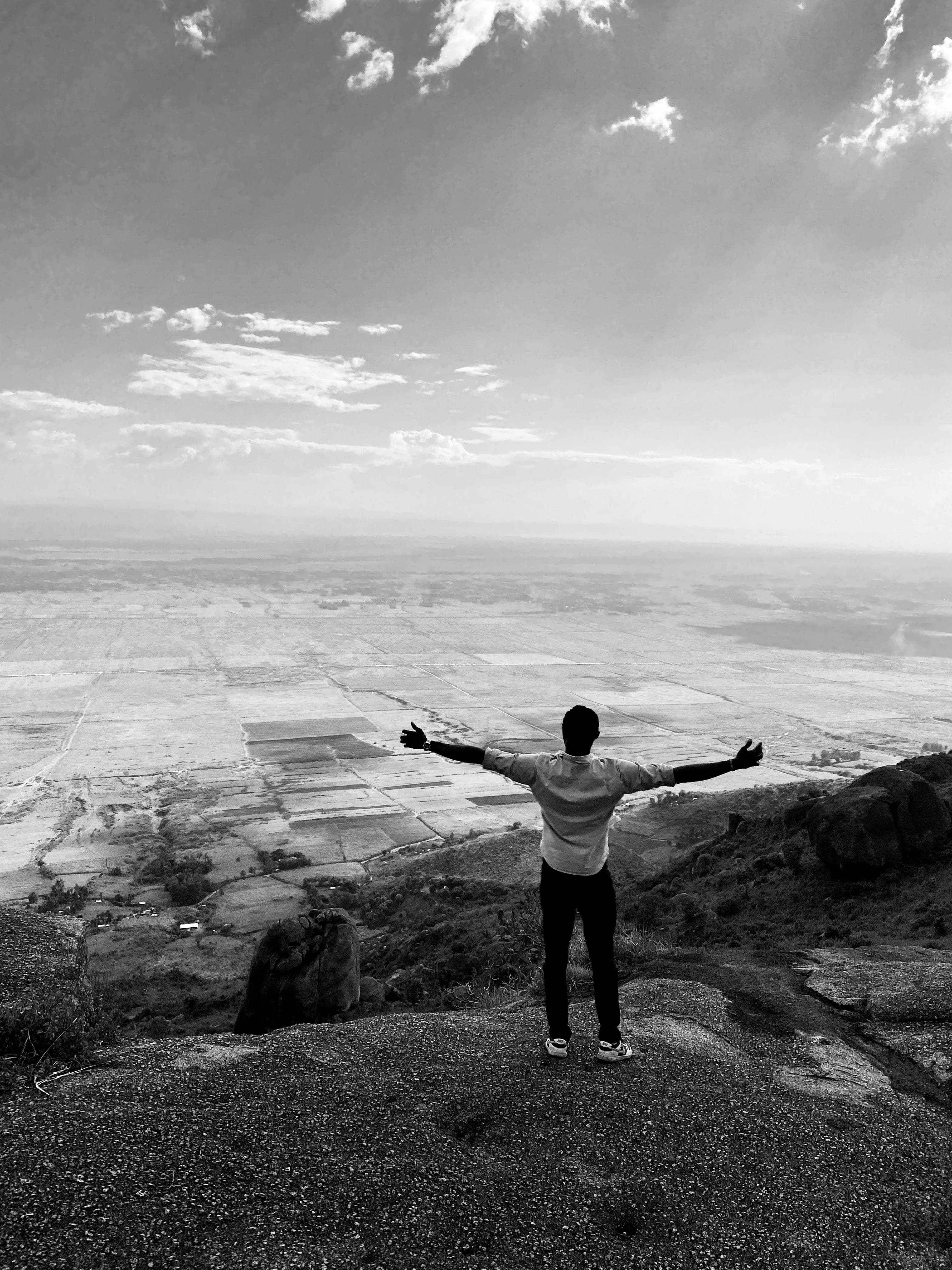 On a mountain